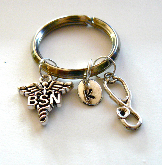  Key Rings w/your initial on selected ones
