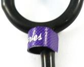 Snakeskin leather stethoscope ID tag ring